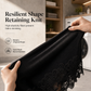 Women's Oversized Off-Shoulder Knit Sweater Dress with Asymmetric Floral Lace Hem