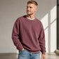 Men's Waffle Knit Crewneck Sweatshirt