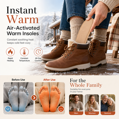 Disposable Heating Insoles Constant Temperature Foot Warmers for Men Women and Kids