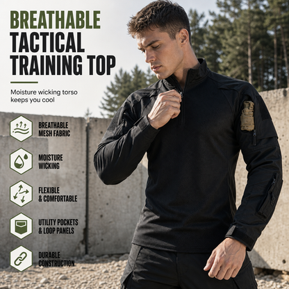 Tactical Combat Frog Shirt Breathable Stretch Camouflage Outdoor Training Top